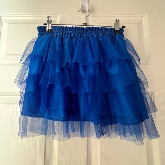 Spirit of Halloween Blue Tulle Skirt Size Small - Picture 1 of 4